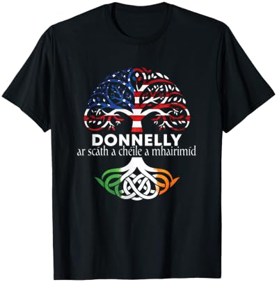 Donnelly Irish Family Name Celtic Irish Roots T-Shirt - T-Shirt | Black