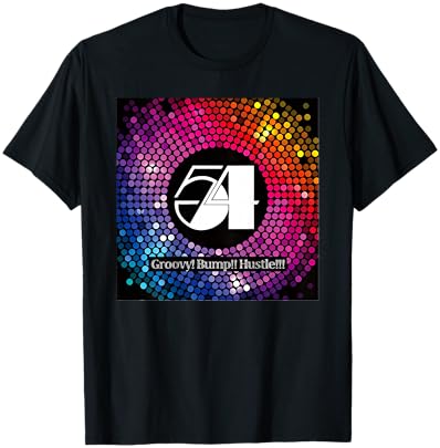 Studio 54_Disco_Groovy_015_Back Printed T-Shirt - T-Shirt | Black