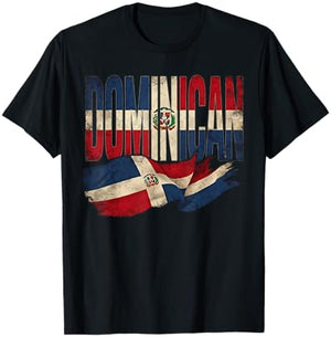 Dominican Republic Flag RD Republica Dominicana Proud T-Shirt - T-Shirt | Black