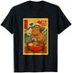 Capybara Gaming Ramen Japanese Ukiyo-e Great Wave Retro Art T-Shirt - T-Shirt | Black