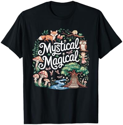 Mystical Magical Retro Aesthetic Space Gift Men Women T-Shirt - T-Shirt | Black