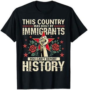 This Country Built by Immigrants Equality Message T-Shirt - T-Shirt | Black